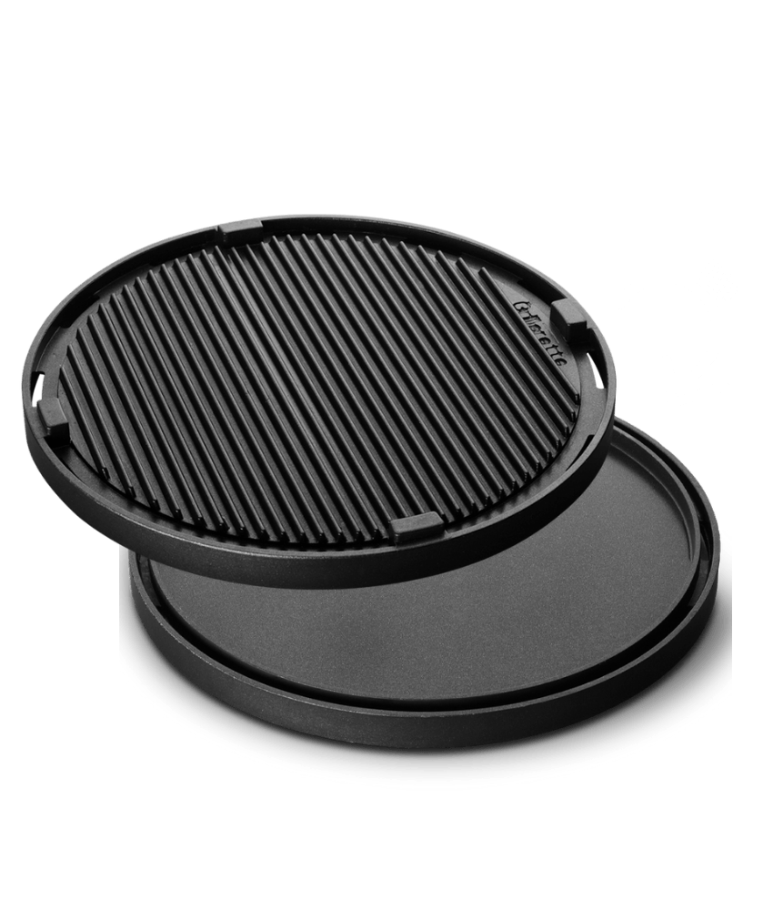 Cast aluminium two-in-one Griddle Plate