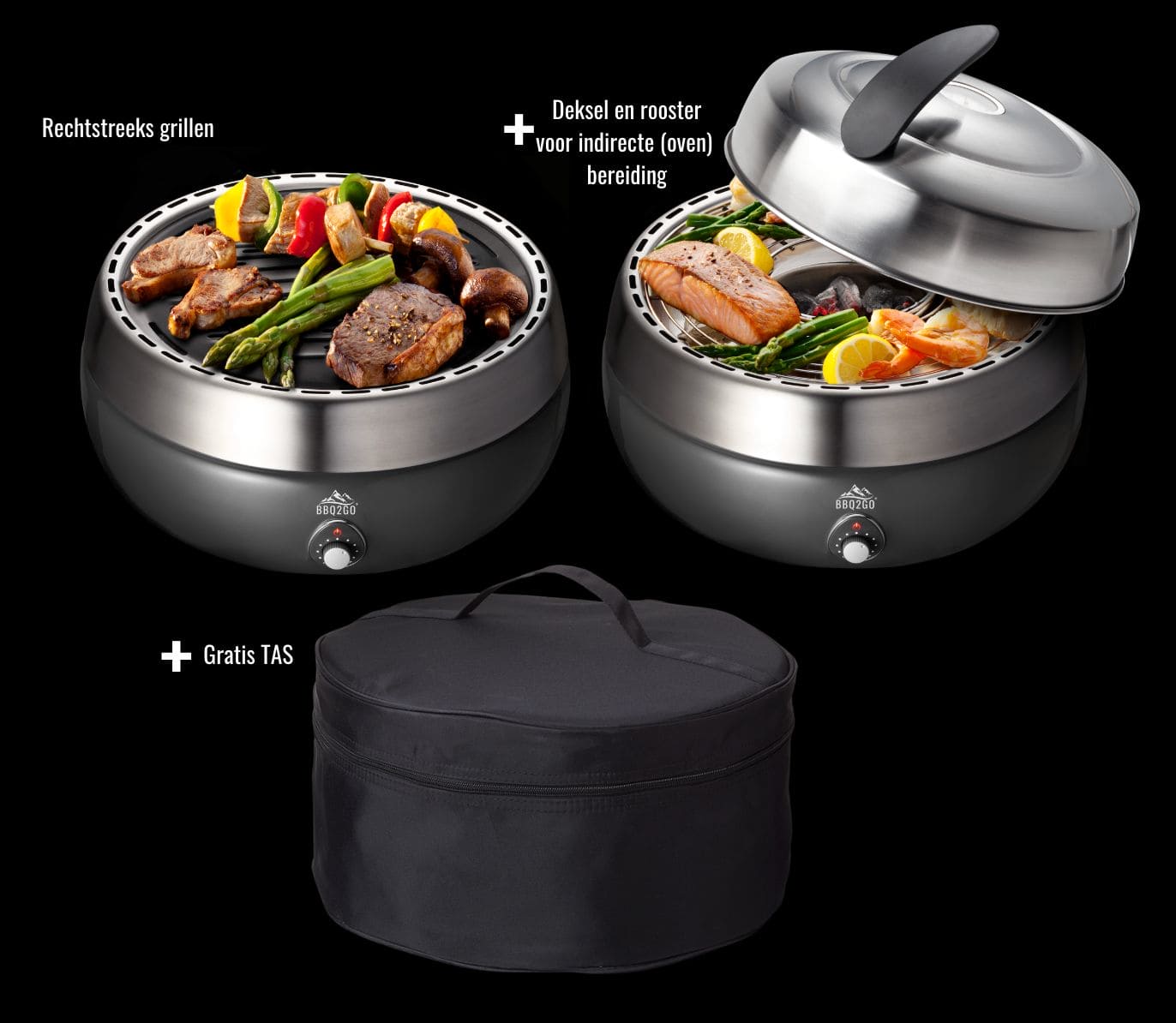 BBQ2GO met Deksel en Tas