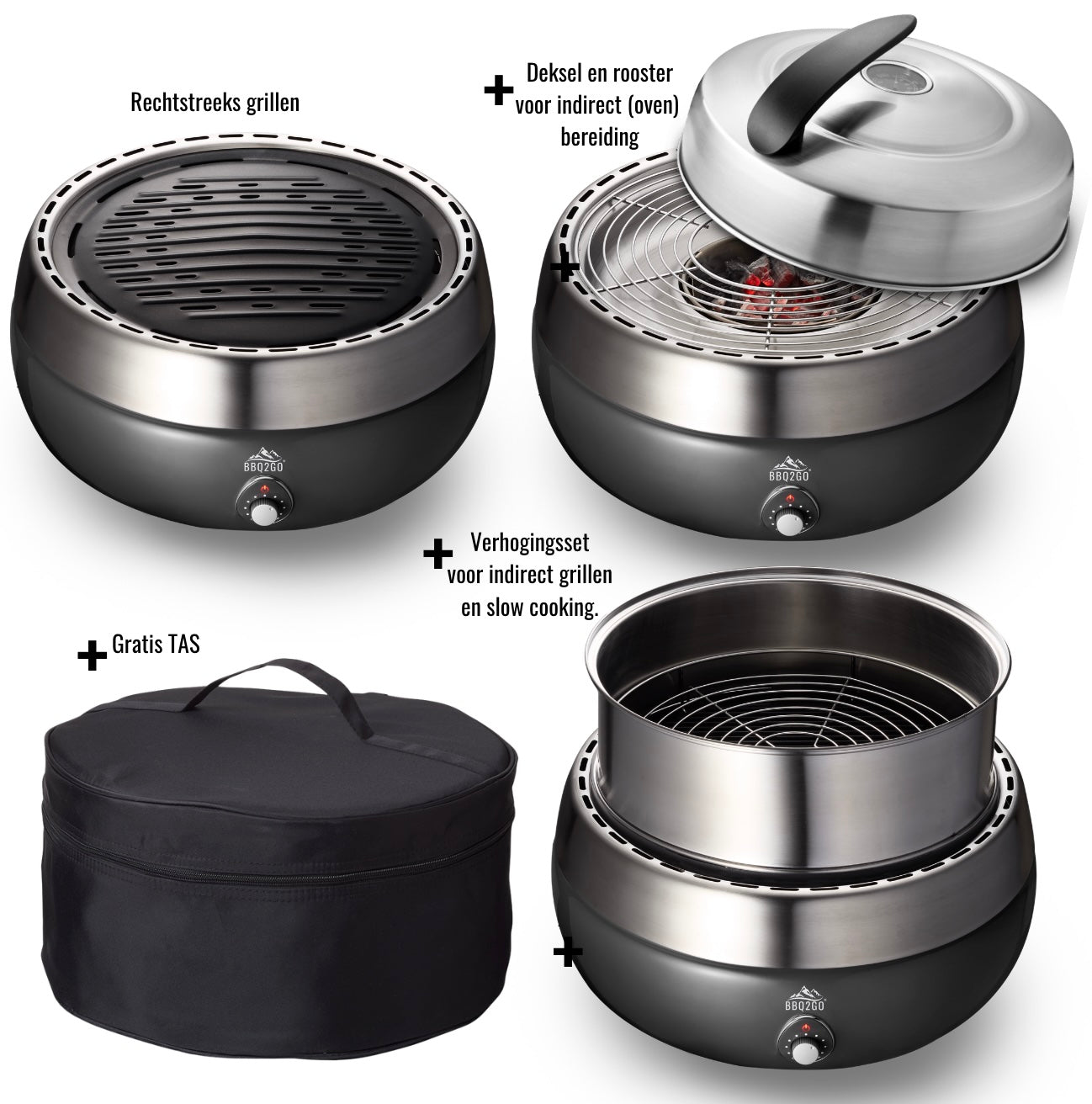 BBQ2GO met DEKSEL en VERHOGER